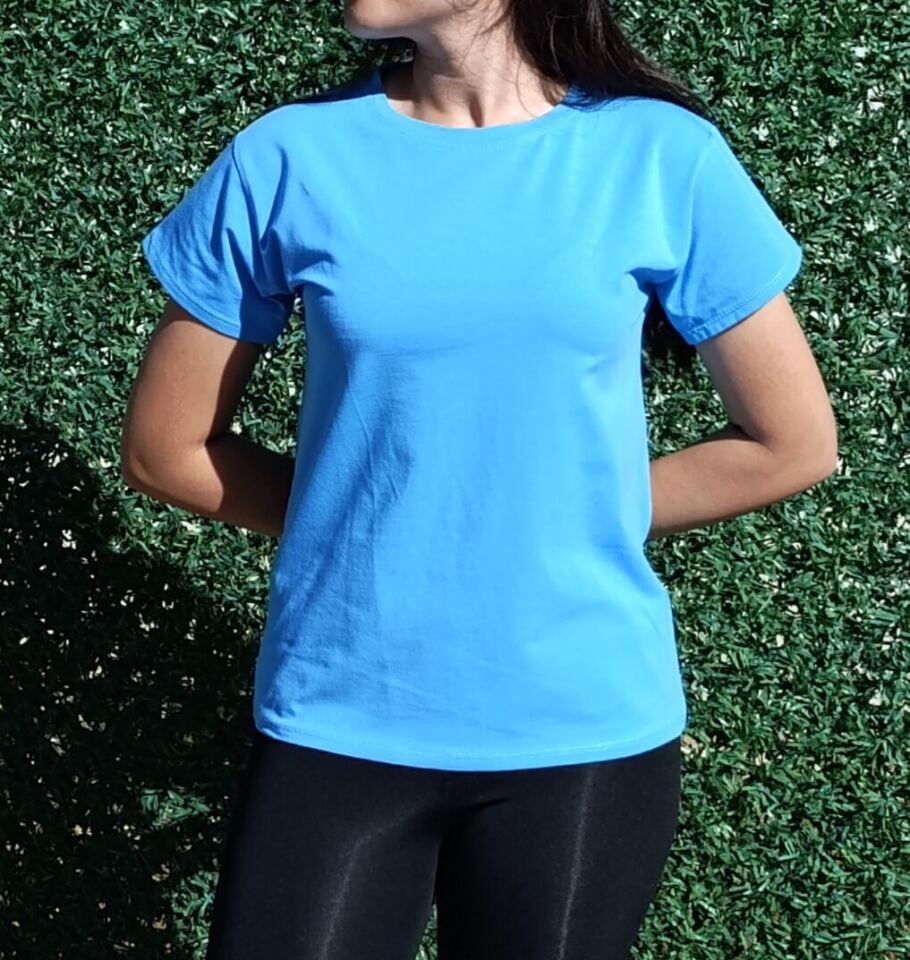 Kadın Bisiklet Yaka Basic T-Shirt-Tişört