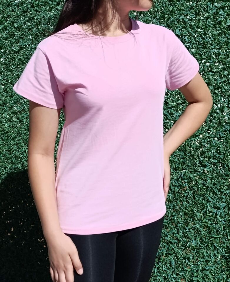 Kadın Bisiklet Yaka Basic T-Shirt-Tişört