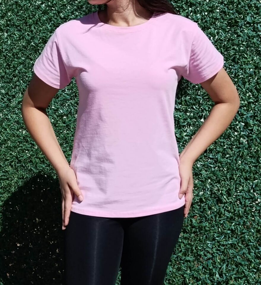 Kadın Bisiklet Yaka Basic T-Shirt-Tişört