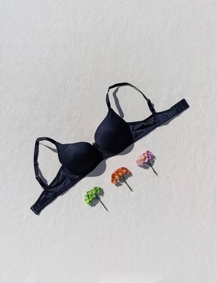 Fitilli Push Up Dolgulu Destekli Sütyen