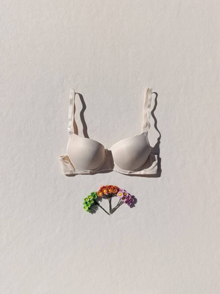 Fitilli Push Up Dolgulu Destekli Sütyen