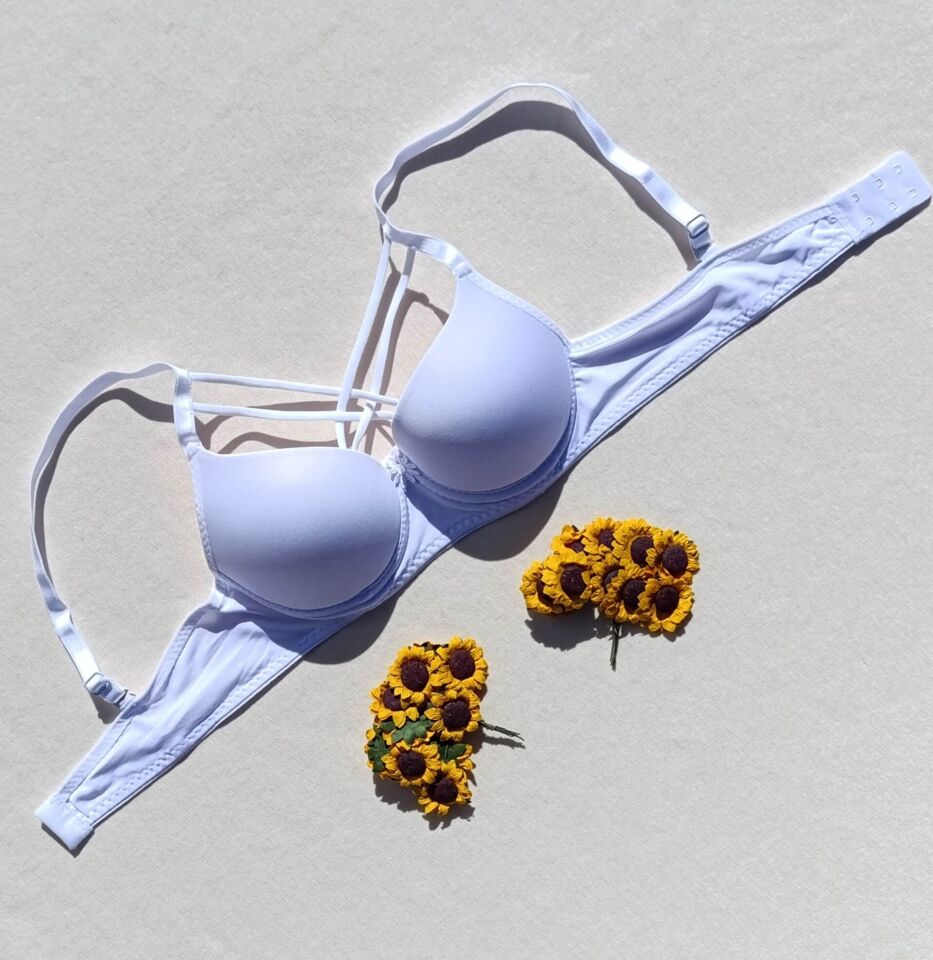 3'lü Push Up Destekli Dolgulu Çapraz İpli Micro Sütyen