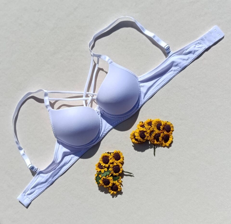 3'lü Push Up Destekli Dolgulu Çapraz İpli Micro Sütyen