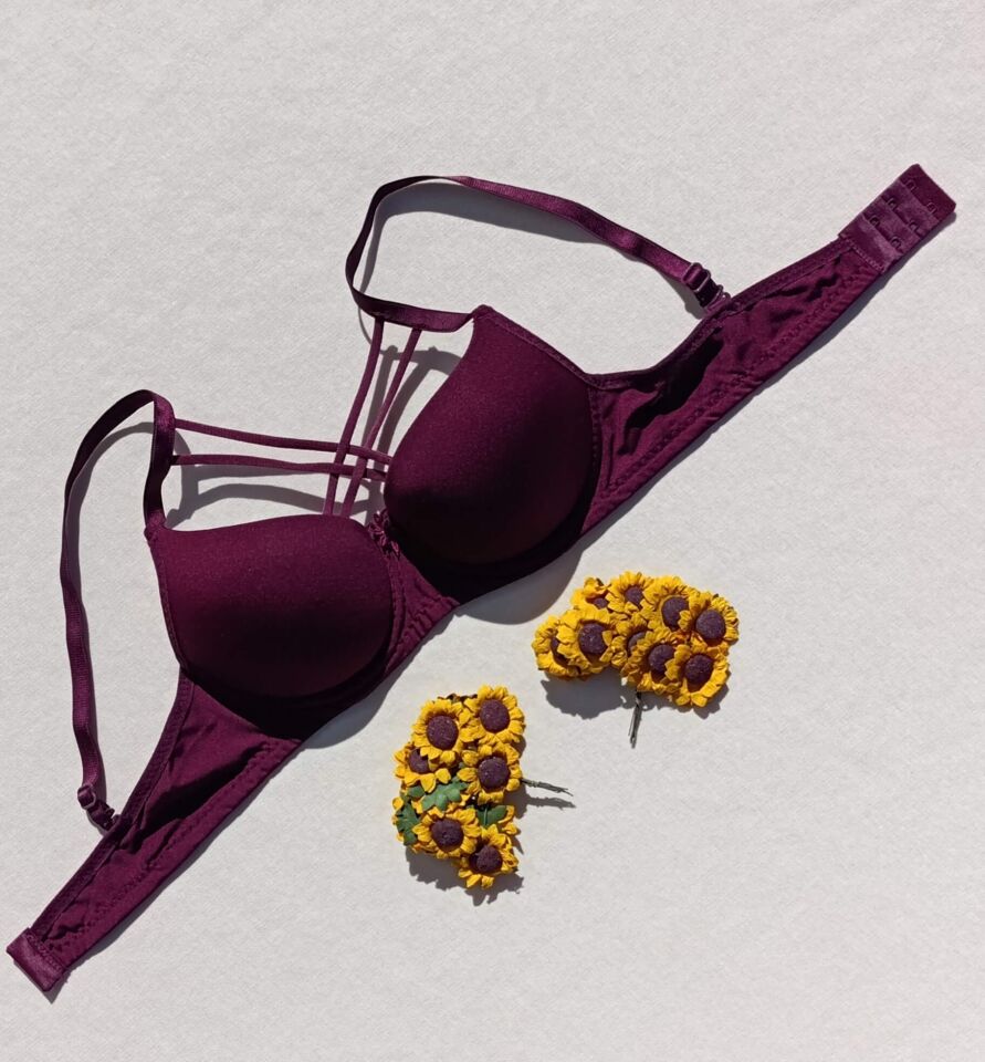 3'lü Push Up Destekli Dolgulu Çapraz İpli Micro Sütyen