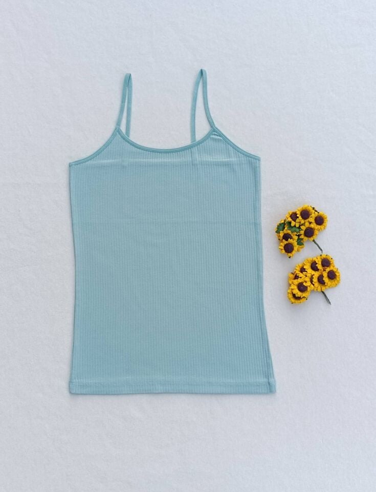 Fitilli Likralı Basic Kadın Atlet