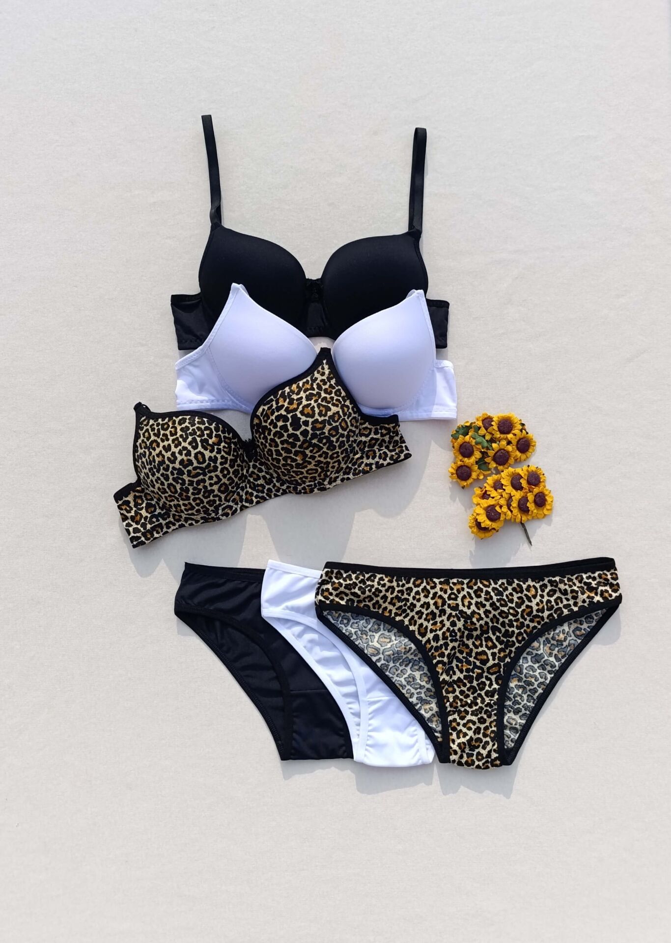 Push Up Dolgulu Micro 3'lü Sütyen Ve Külot İç Çamaşır Takımı