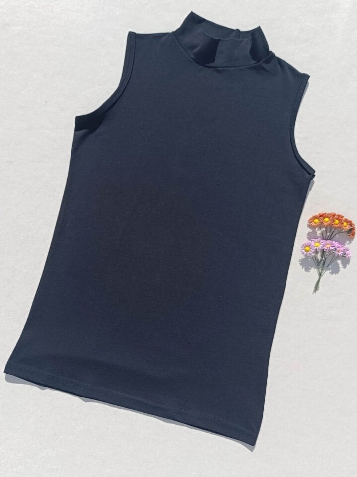 3'lü Basic Sıfır Kol Boğazlı Siyah, Beyaz Kadın Body -Badi