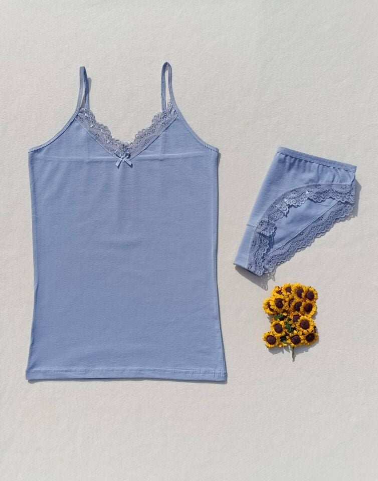 Dantelli Kadın Atlet Külot Takım