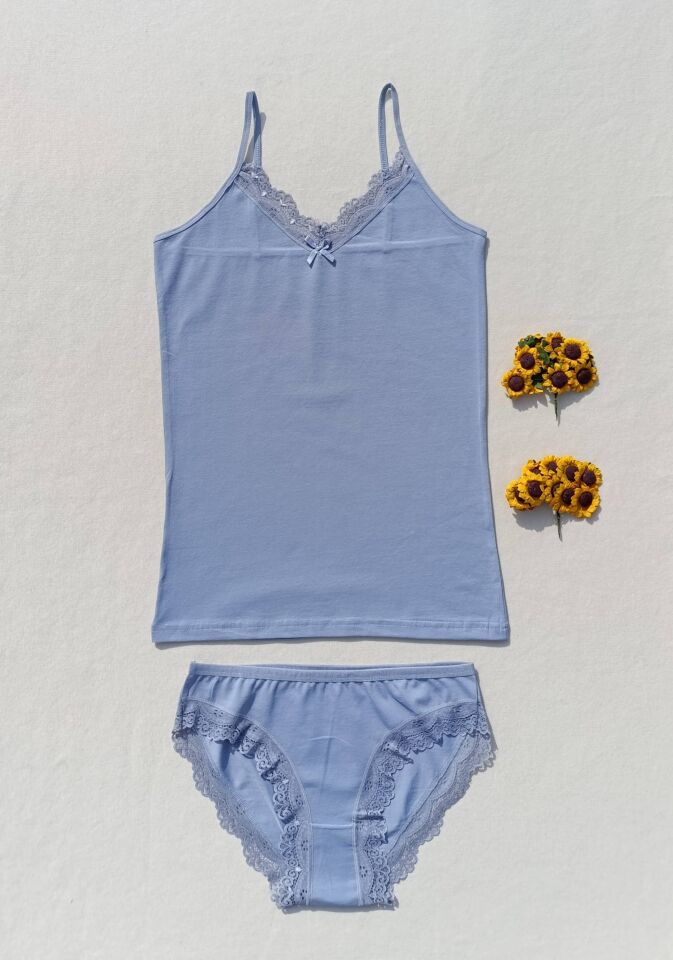 Dantelli Kadın Atlet Külot Takım