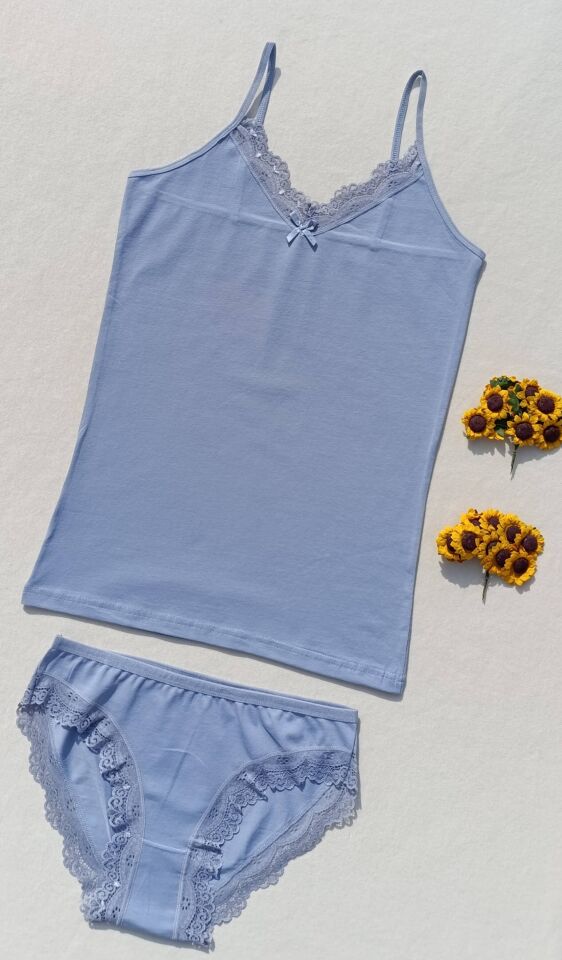 Dantelli Kadın Atlet Külot Takım