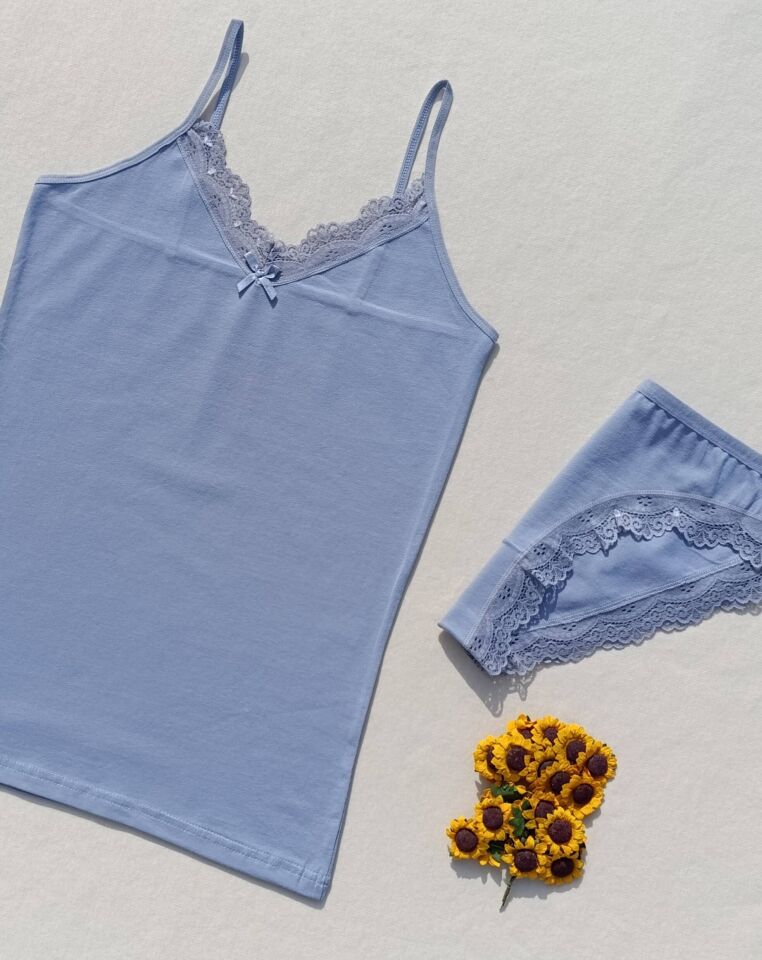 Dantelli Kadın Atlet Külot Takım