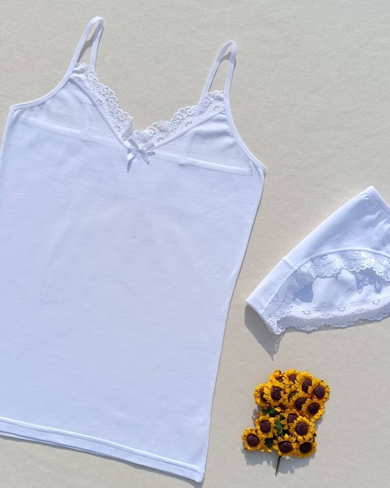 Dantelli Kadın Atlet Külot Takım