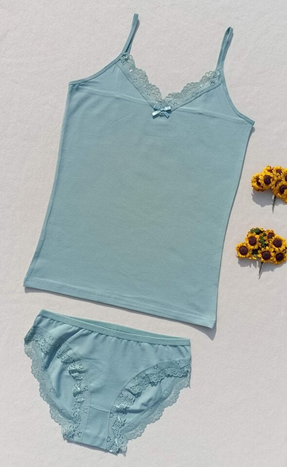 Dantelli Kadın Atlet Külot Takım