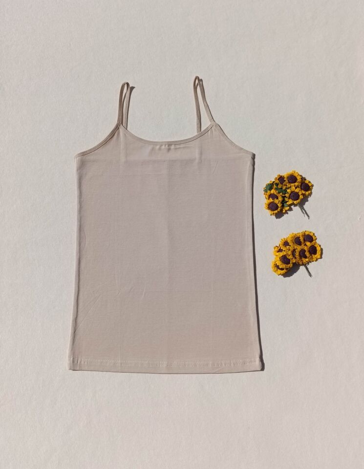 2'li Basic İp Askı Likralı Siyah, Ten Rengi Kadın Atlet