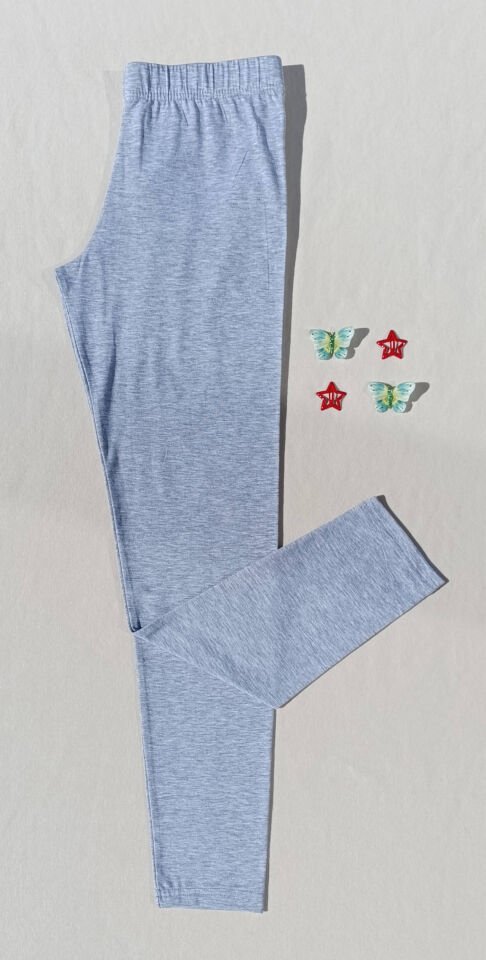 Kadın Gri, Siyah Renk Beli Lastikli Basic 3'lü Uzun Tayt