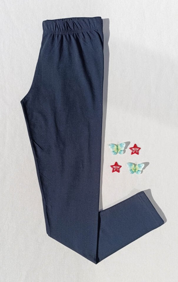 Kadın Siyah Renk Beli Lastikli Basic 3'lü Uzun Tayt