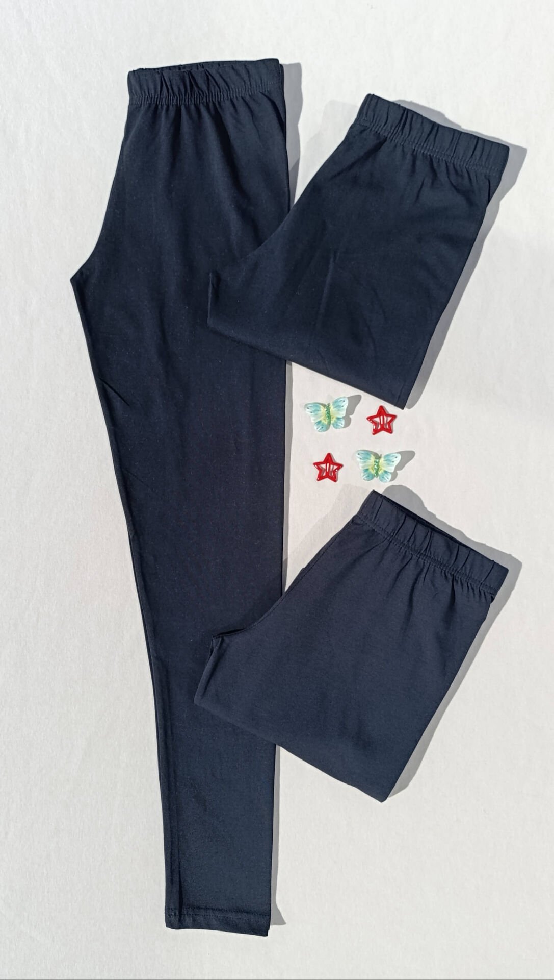 Kadın Siyah Renk Beli Lastikli Basic 3'lü Uzun Tayt