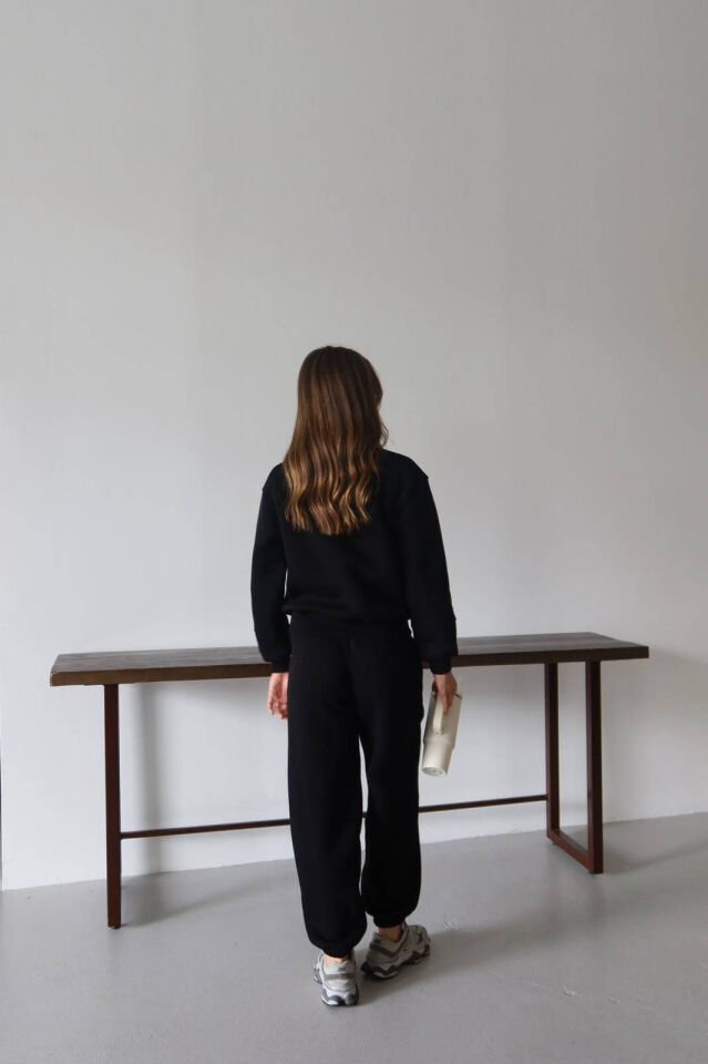 Bisiklet Yaka  Sweatshirt